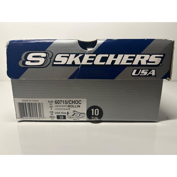 Skechers Mens Chocolate Brown Casual Comfort Shoes Size 10 New In Box Durable main image 8
